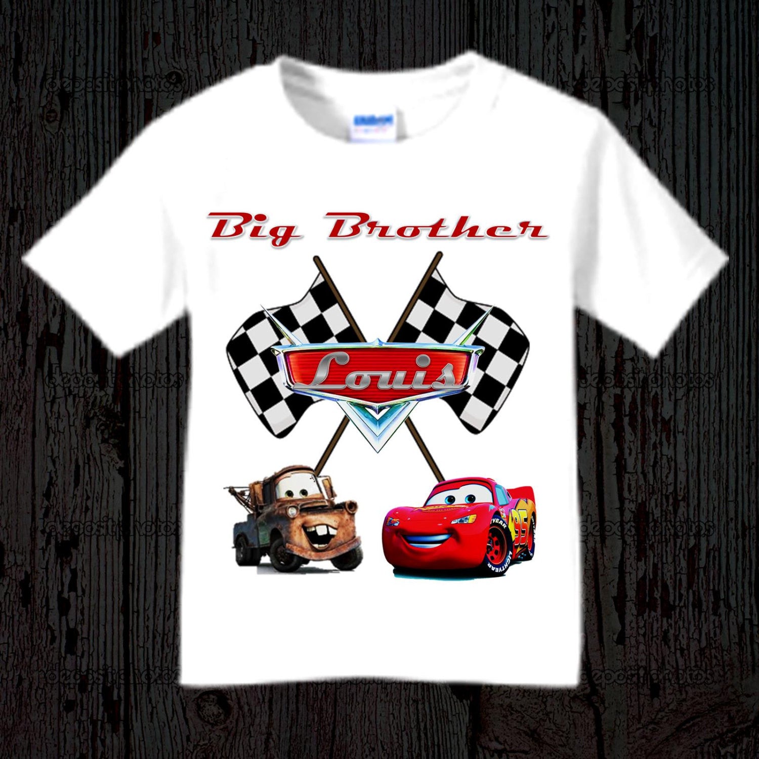 disney cars custom birthday shirt