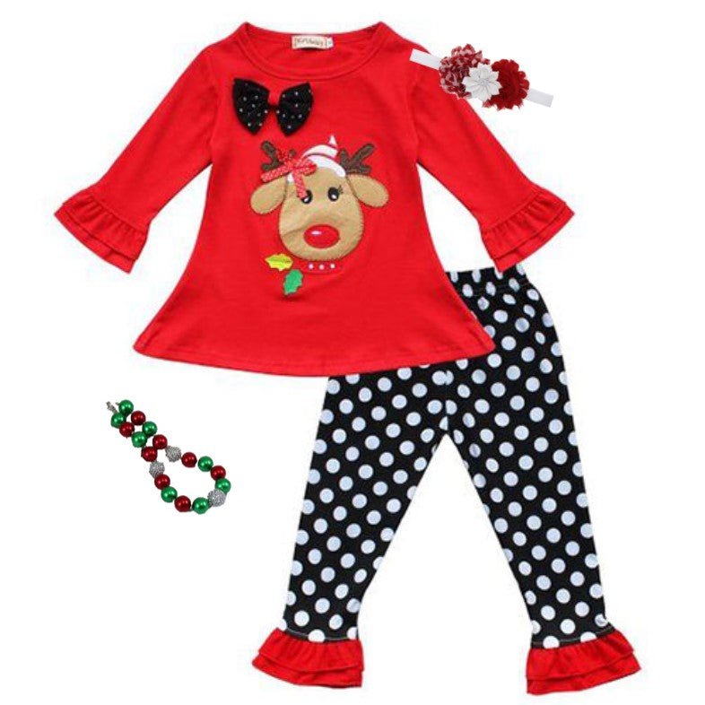 girls reindeer outfit