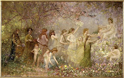 The Blossoms of spring by Louis Comfort Tiffany
