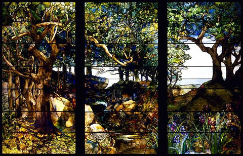 Wooded Landscape by Louis Comfort Tiffany