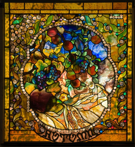 Autumn Window by Louis Comfort Tiffany