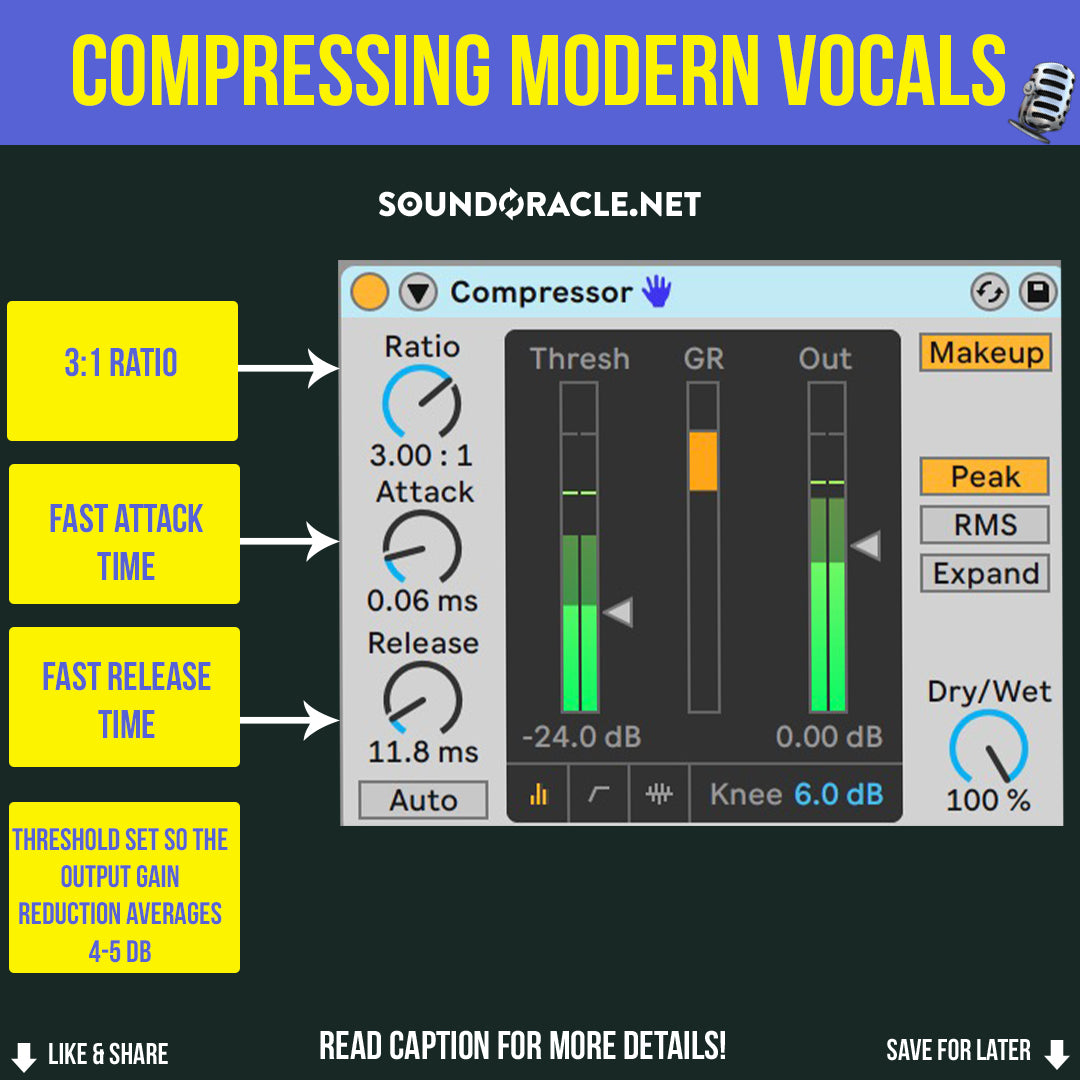 vocal compression settings live