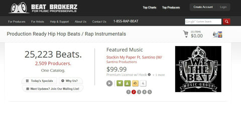 BeatBrokerz.com  - The Top 10 Websites To Sell Your Beats Online - Sound Oracle 