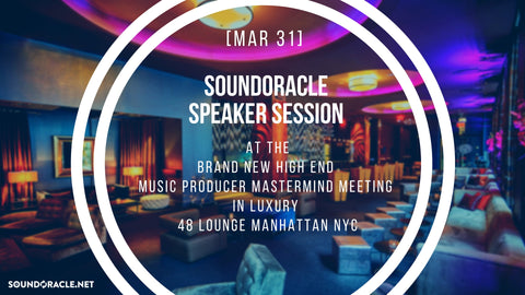  at the Brand New High End Music Producer Mastermind Meeting in Luxury 48 Lounge Manhattan NYC