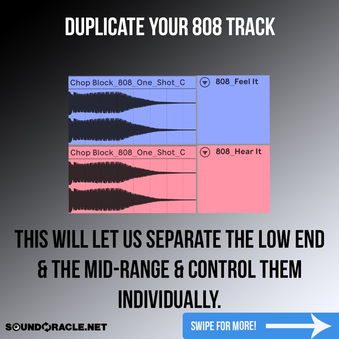 Step 1: Duplicate your 808 track. 