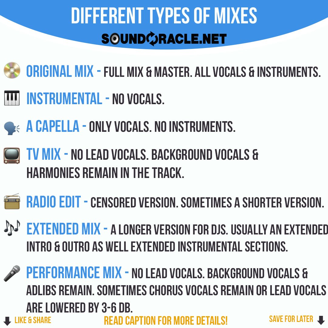 Different Types Of Mixes