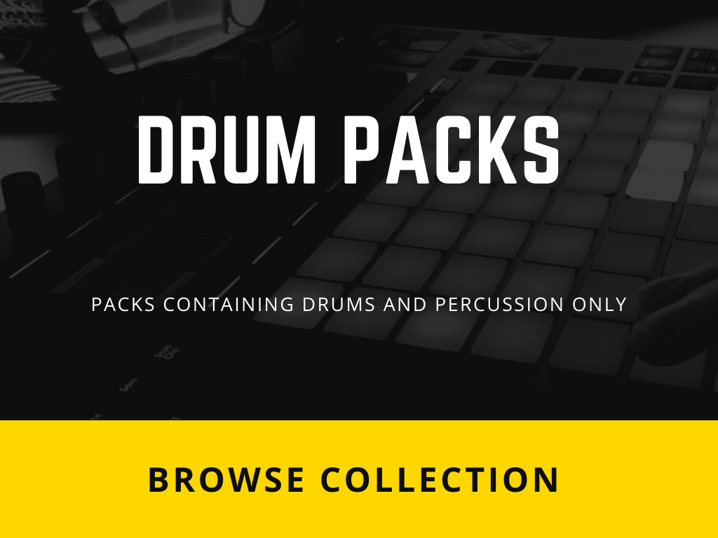 Packs containing Drums & Percussions only