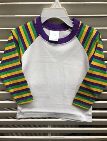 mardi gras raglan shirt