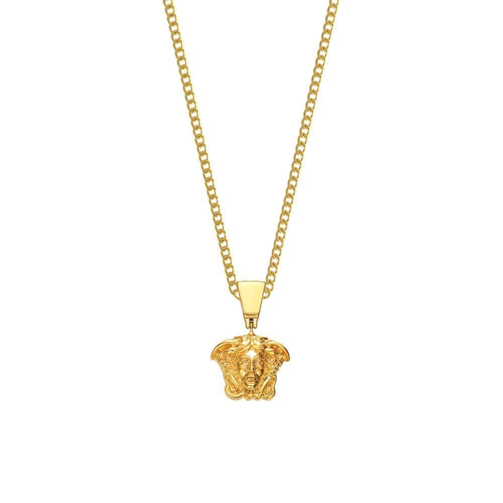 gold medusa necklace