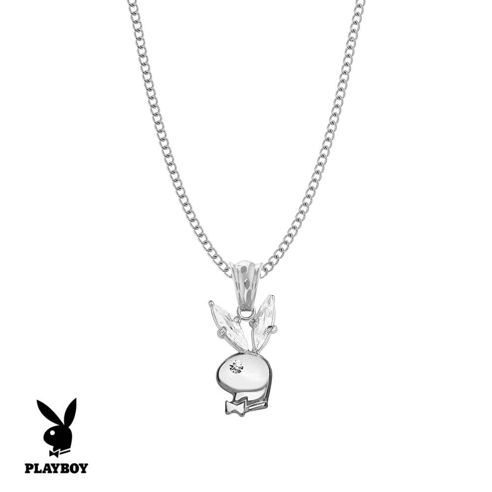 Playboy bunny bling necklace 🐰 Chain is approx 16... - Depop