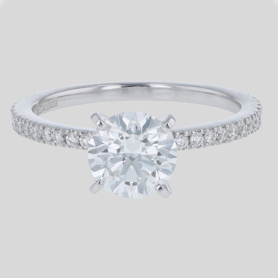 The Solitaire Pav  Ring