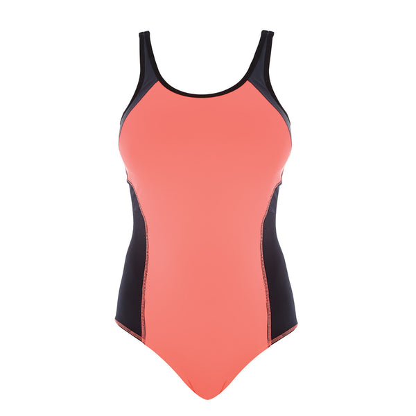 Freya-Active-Freestyle-Coral-Kick-One-Piece-Sports-Swimsuit-AS3969CKK-Front-Zoom