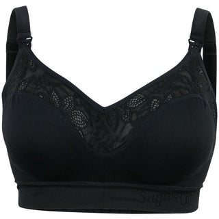 Cake Sugar Candy Maternity Nursing Bralette Black