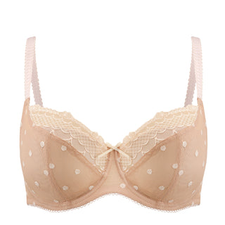 CLEO Women's Marcie Balconnet Bra - 34DD Nude : : Fashion