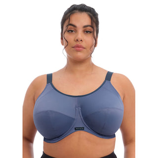 Elomi Energise J-Hook Underwire Sports Bra (8041),38JJ,Nude at   Women's Clothing store