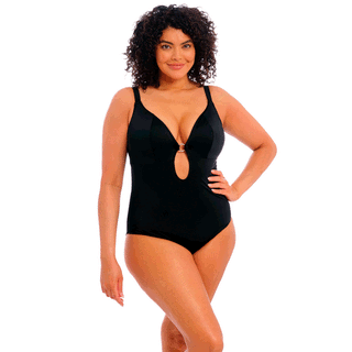 Elomi Plain Sailing Underwired Bikini Swim Top Black