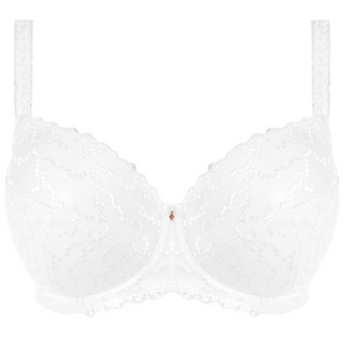 back view of Fantasie Lena Side Support Bra in White - Victoria's Little Bra  Shop