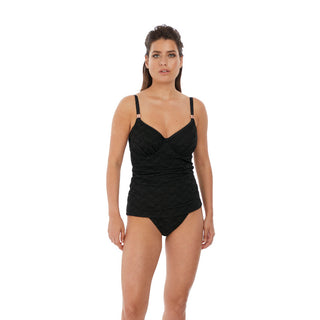 Fantasie BLACK Versailles Twist Front Control Swimsuit, US 34DDD