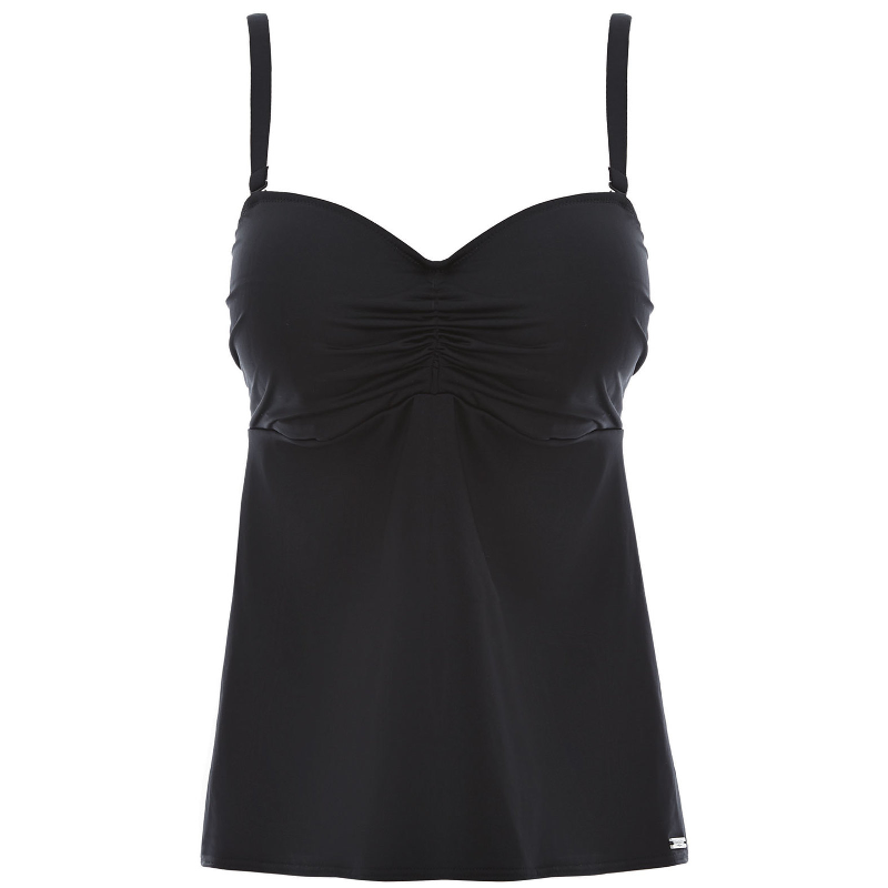 black tankini swim top