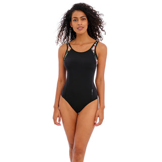 Freestyle Sports One-Piece Swimsuit by Freya, Navy/Red