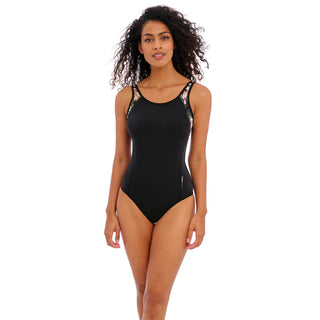 Freya DENIM Freestyle Underwire Moulded One Piece Swimsuit US 34H UK 34FF  for sale online 