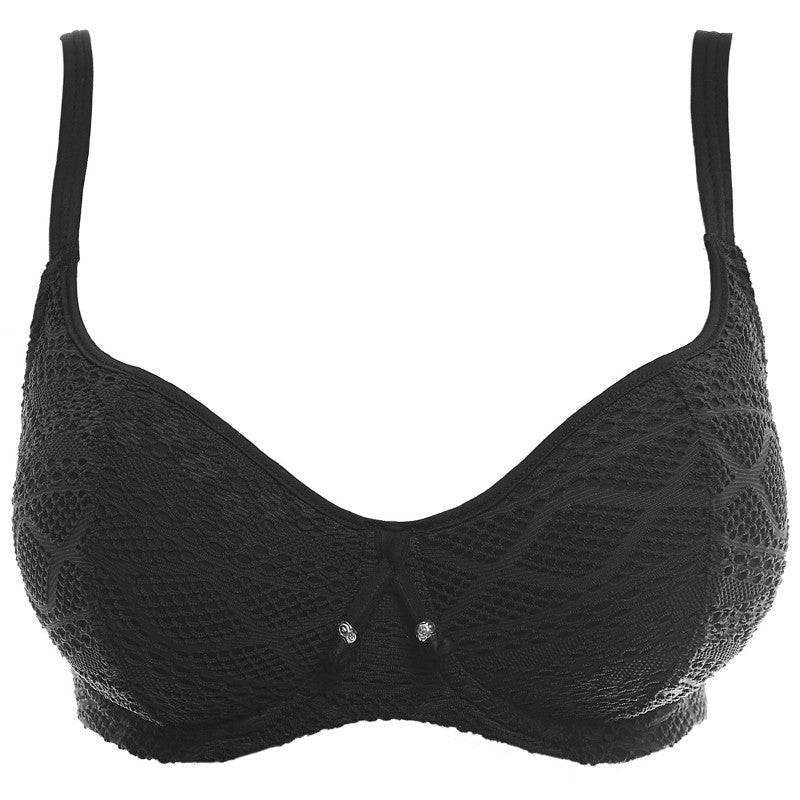 Freya Swim Sundance Sweetheart Bikini Top Black Crochet | AS3970BLK ...