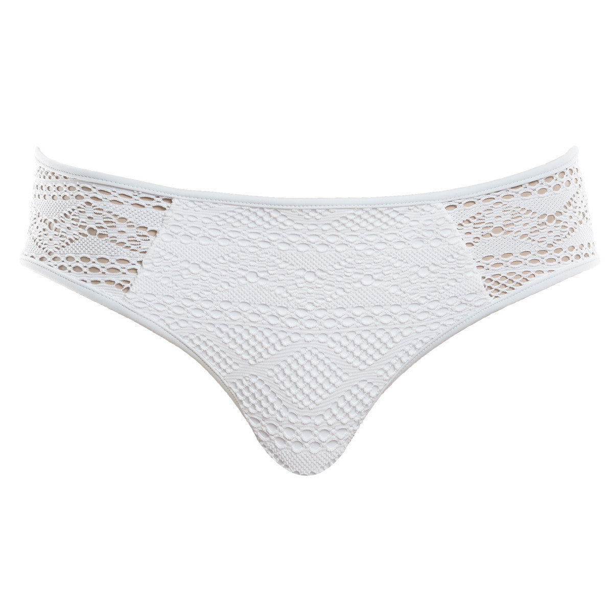 Freya Swim Sundance Bikini Brief White Crochet As3976whe Poinsettia Uk 