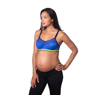 Hotmilk Activate Maternity and Nursing Sports Bra - Royal Blue - Curvy