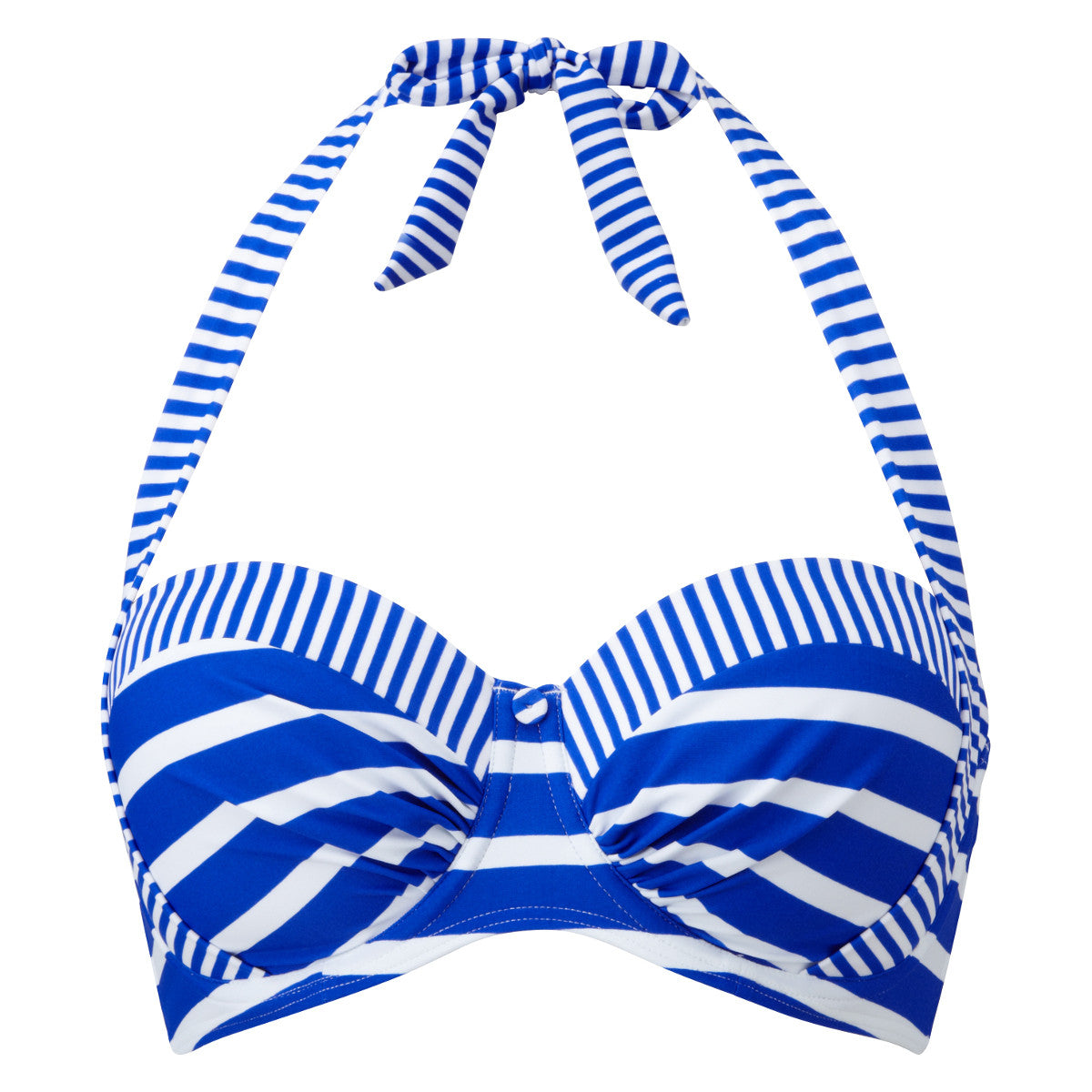 Lepel Swim Riviera Blue White Halter Bandeau Bikini Top - LE160061BLW ...