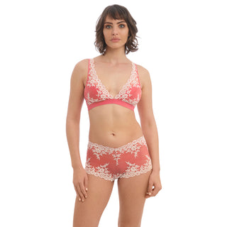 NEW Wacoal Bright Red Embrace Lace Underwire Contour Bra 32DDD