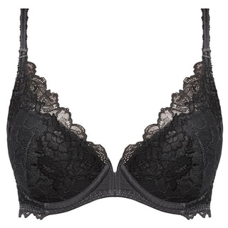 Wacoal Lace Perfection Plunge Push Up Bra Pink, WE135003RMT
