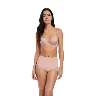 Wacoal Lace Perfection Plunge Push Up Bra Pink, WE135003RMT