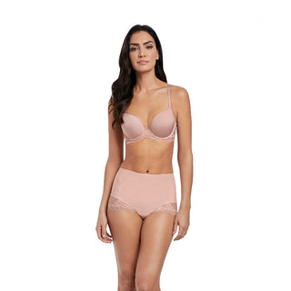 Wacoal Women's Lace Perfection T Shirt Contour Bra, Rose Mist, 34D