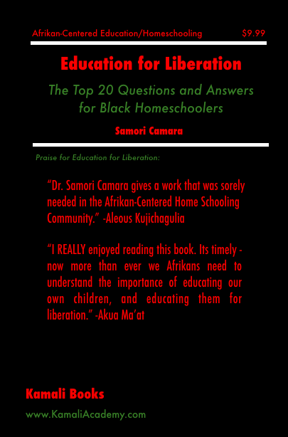 Education For Liberation The Top 20 Questions And Answers For Black H Kamali Academy Store