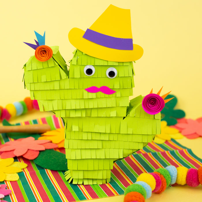 Diy Cactus Piñata Favor Craft Box Girls 9327