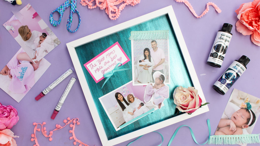 Color Shift 3D Mother's Day Photo Shadow Box