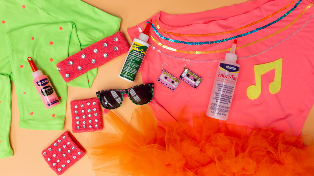 DIY No-Sew 80's Girl Costume