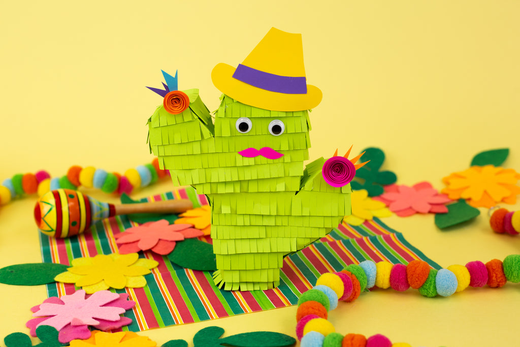 DIY Cactus Piñata Paper Plate Crafts