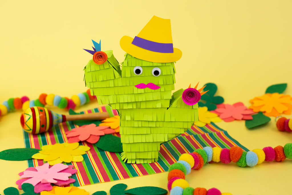 DIY Cactus Piñata Paper Plate Craft