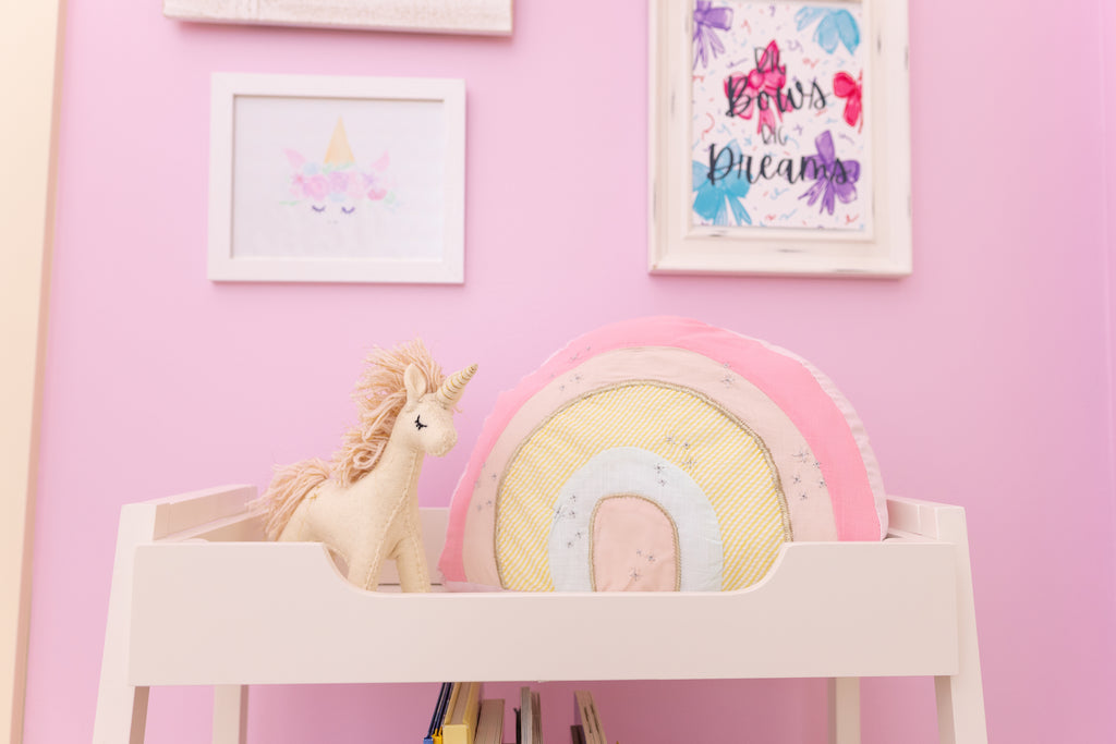 Baby Girl Rainbow Unicorn Nursery Reveal