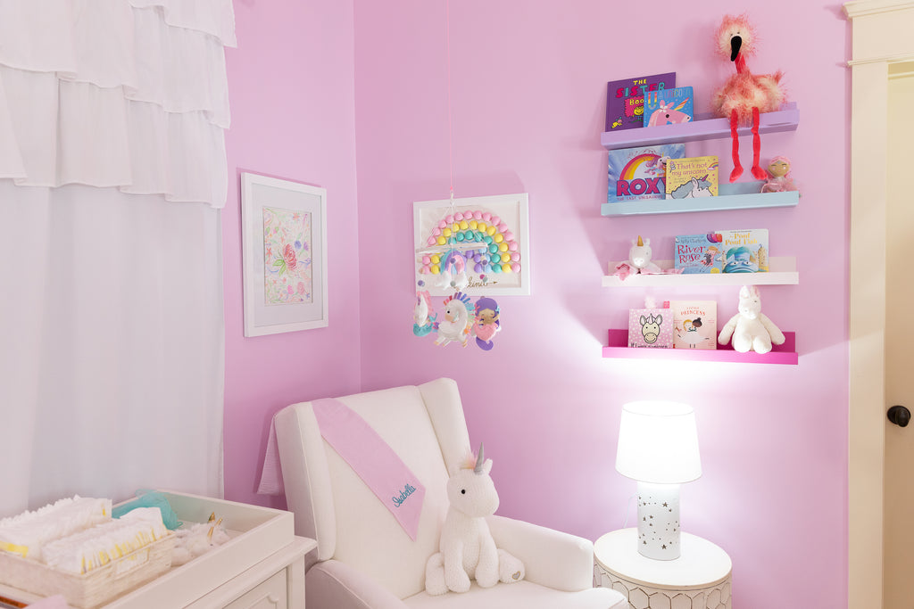 Magical Unicorn Rainbow Pink Baby Girl Nursery