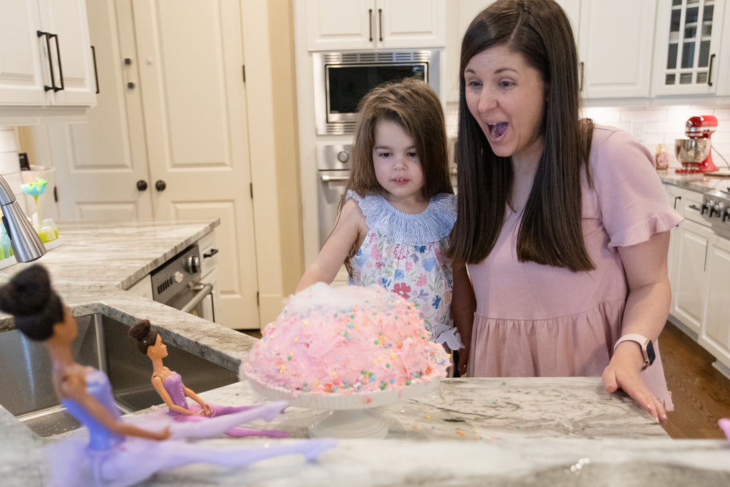 Barbie Bakes Volcano Cake