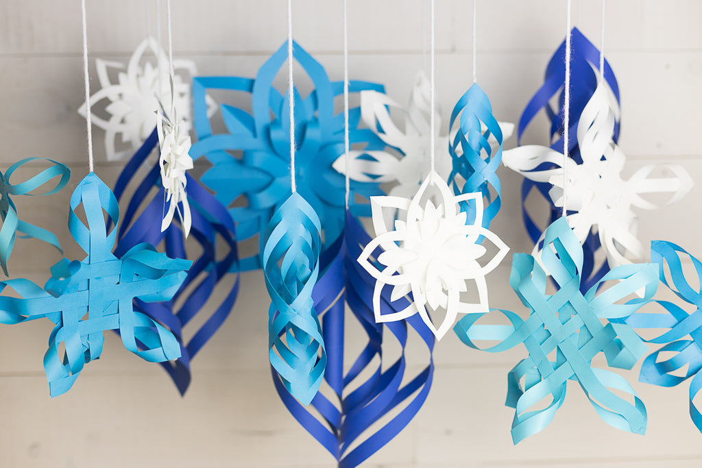 3D Paper Snowflakes DIY 