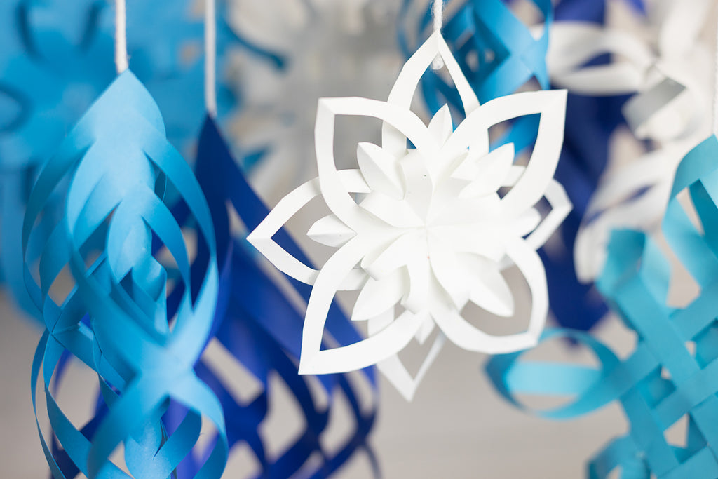 Make 3D Paper Snowflakes: 3 Free Templates! - A Piece Of Rainbow