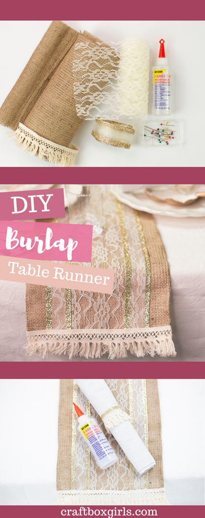 DIY Burlap Table Runner