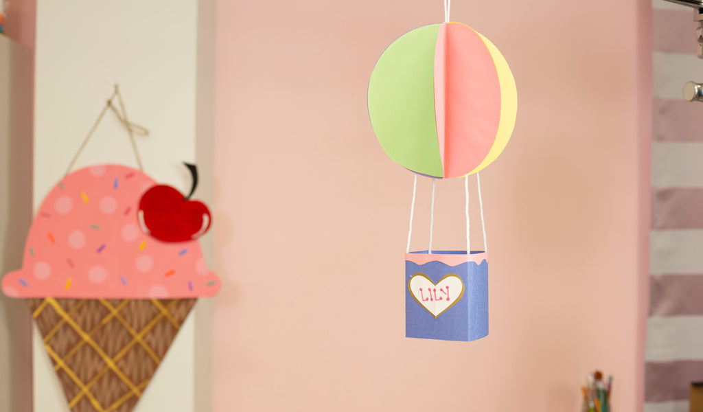 3D Paper Flower Hot Air Balloon