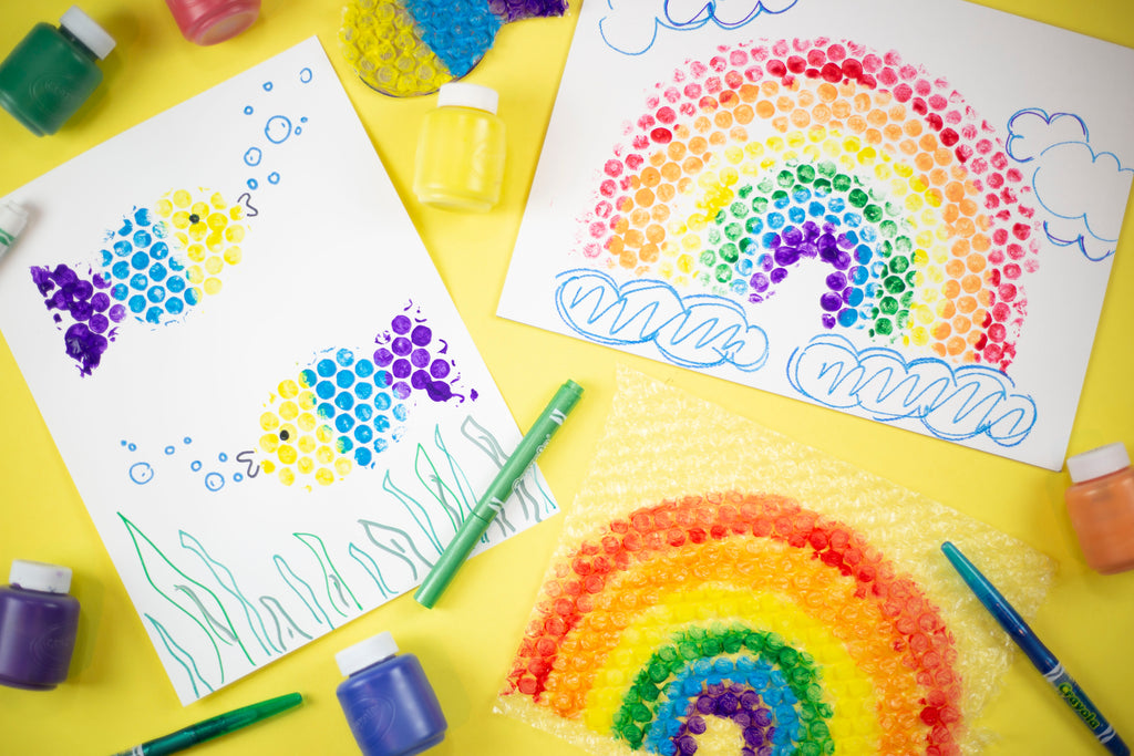 Crayola CIY Bubble Wrap Painting