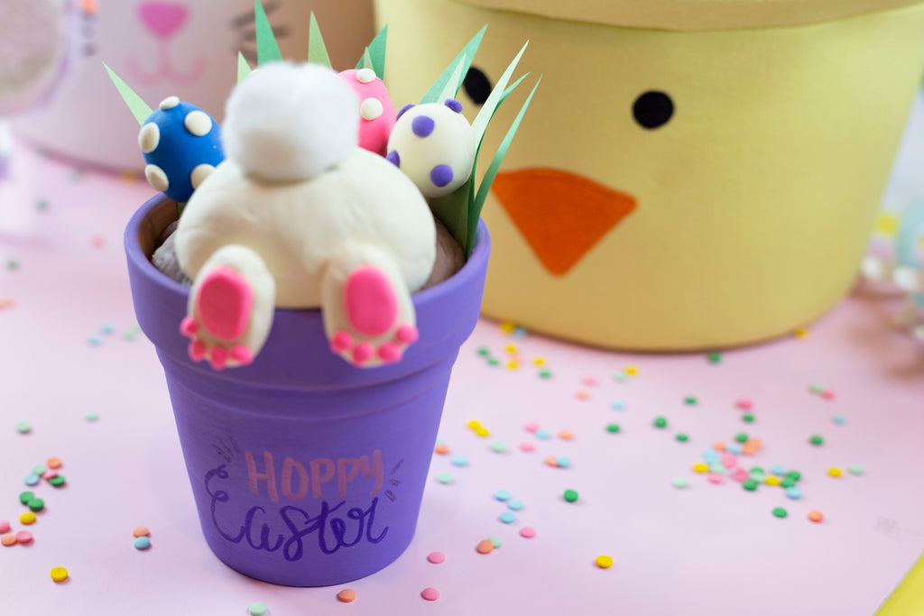 Bunny Bottom Easter Pot