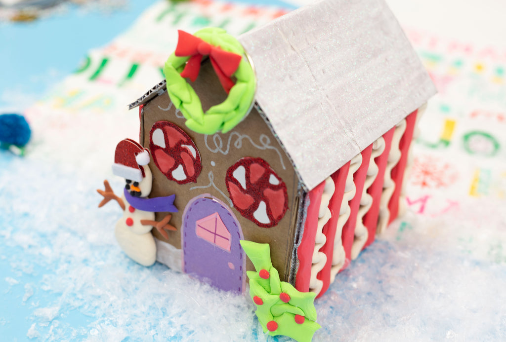 Cardboard Gingerbread House Kids Craft