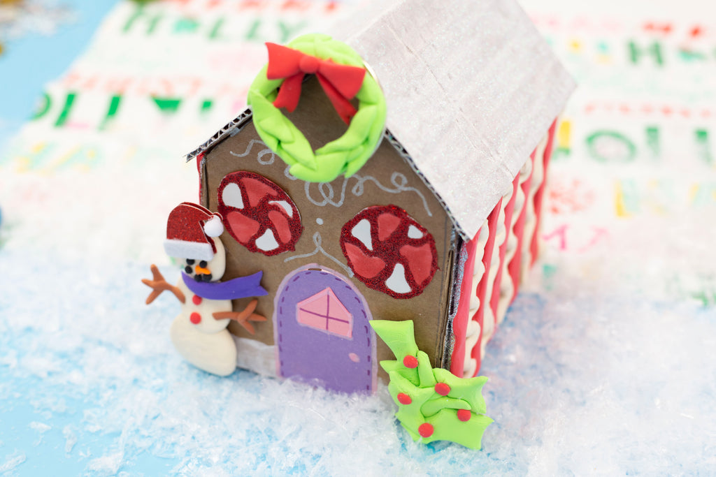 Cardboard Gingerbread House Kids Craft